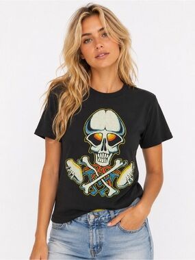 Grateful Dead Aoxomoxoa Graphic Tee | Junk Food Clothing | Skull & Crossbones